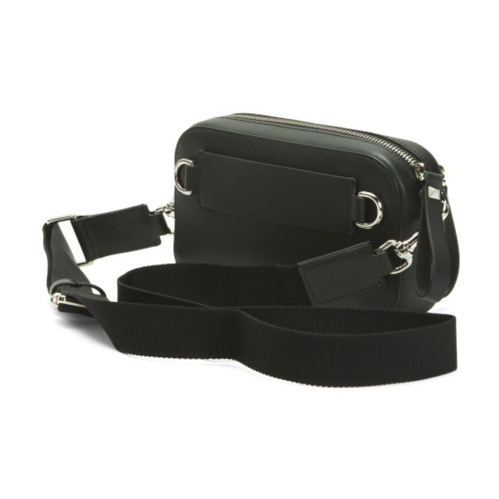 Valentino VLTN Pink and Black Leather Crossbody - Picture 2 of 4